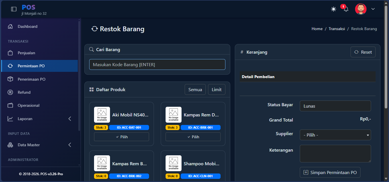 Aplikasi Penjualan Barang dan Jasa