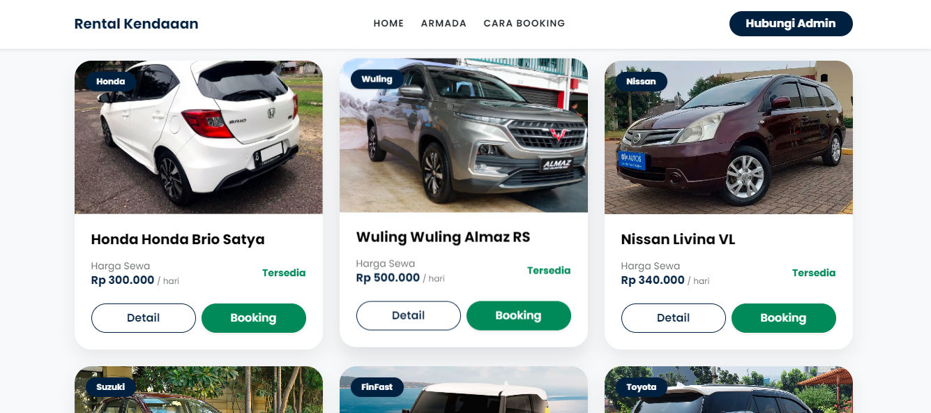 Aplikasi Rental Kendaraan
