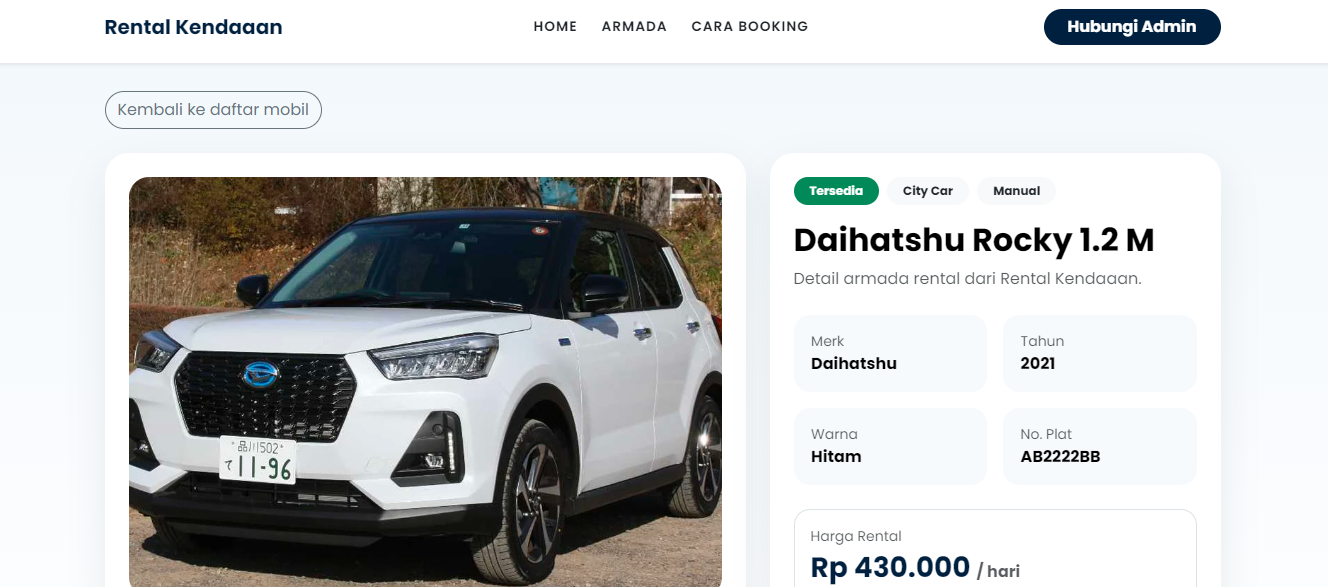 Aplikasi Rental Kendaraan