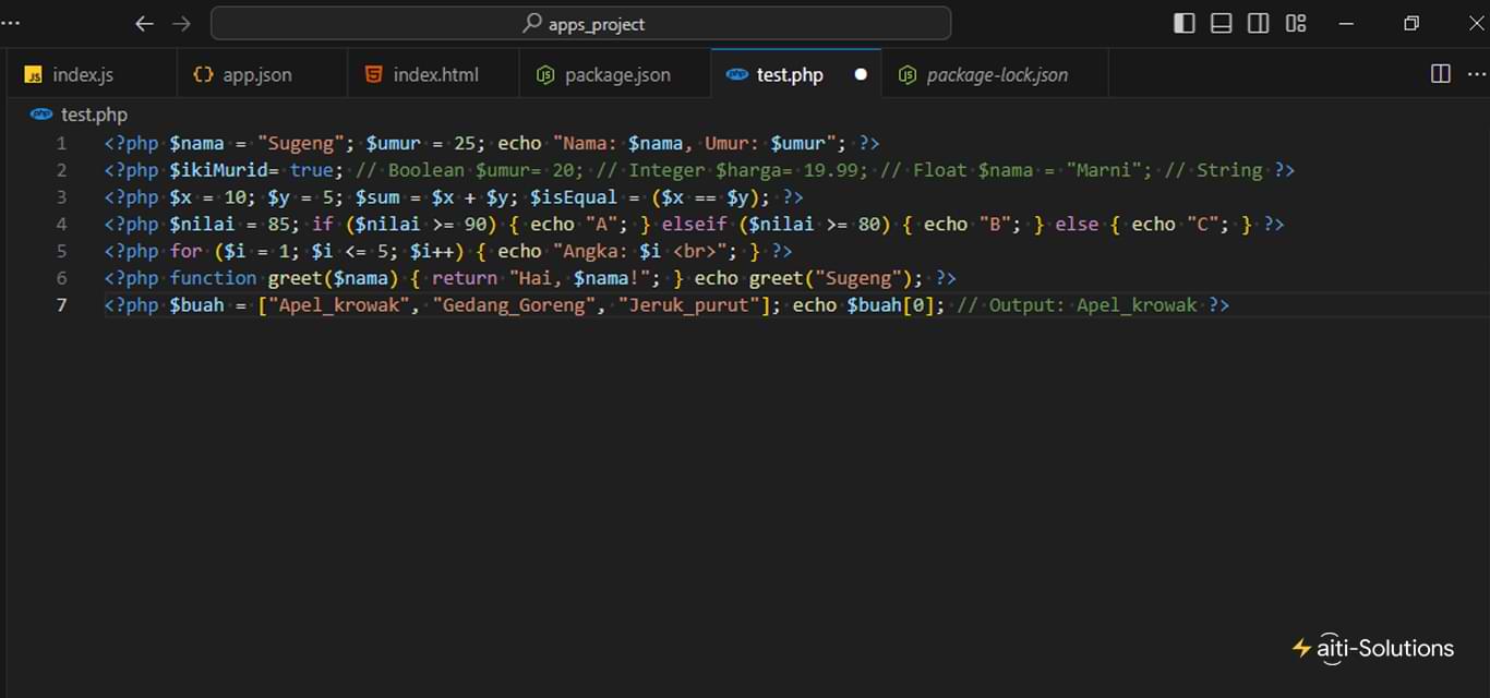 Dasar-Dasar PHP Panduan Singkat