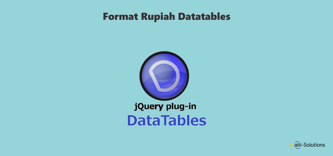 Format Rupiah Datatables
