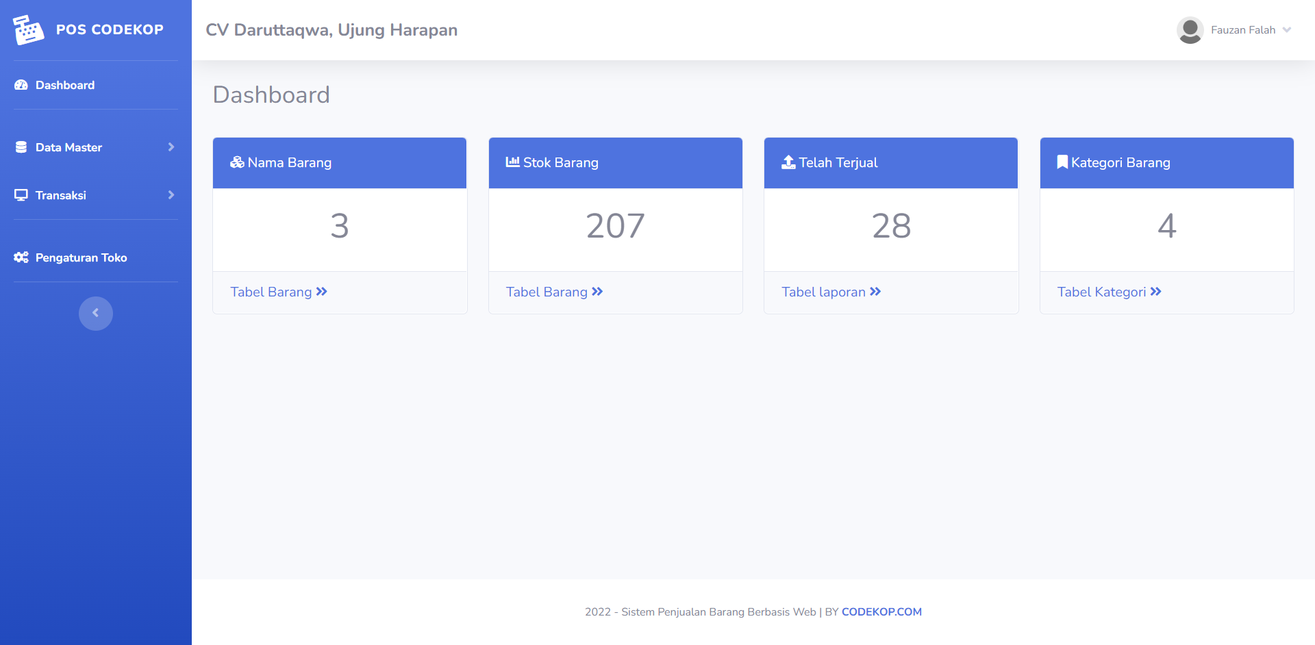Source Code Aplikasi Penjualan Barang Kasir dengan PHP & MYSQL [Gratis]